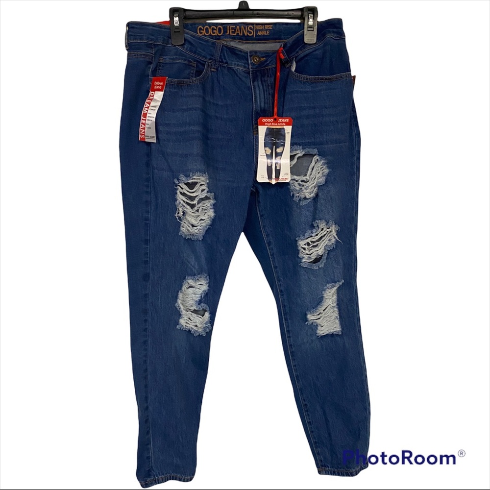 Blue High raise  Destroyed Jeans Women’s Size 18  plus size